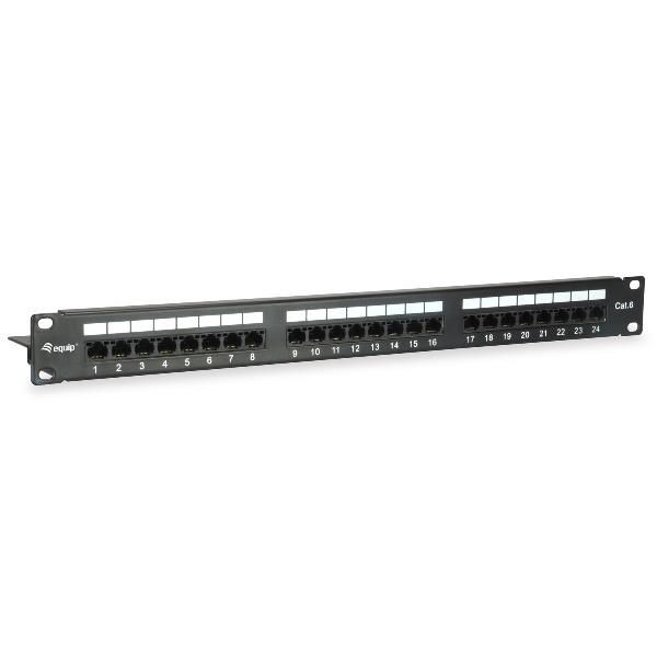 EQUIP CAT.6 PATCH PANEL 24-PORT 19 INCH 1