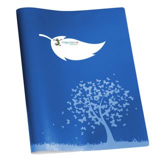 Coprimaxi Green - 21 x 30 cm - carta - 120gr - c/tasche - blu - Colorosa