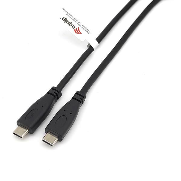 EQUIP CAVO DATI RICARICA USB-C MASCHIO-MASCHIO PD 60 W 3A 2 MT NERO