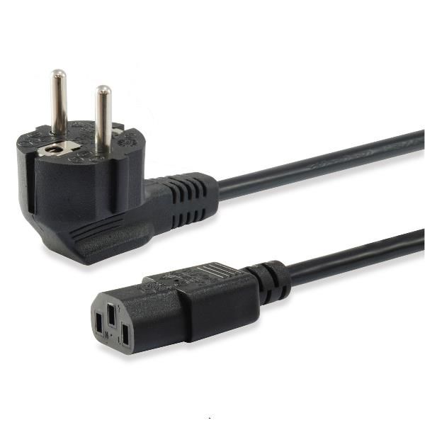 EQUIP POWER CABLE SCHUKO ANGLED / IEC 603