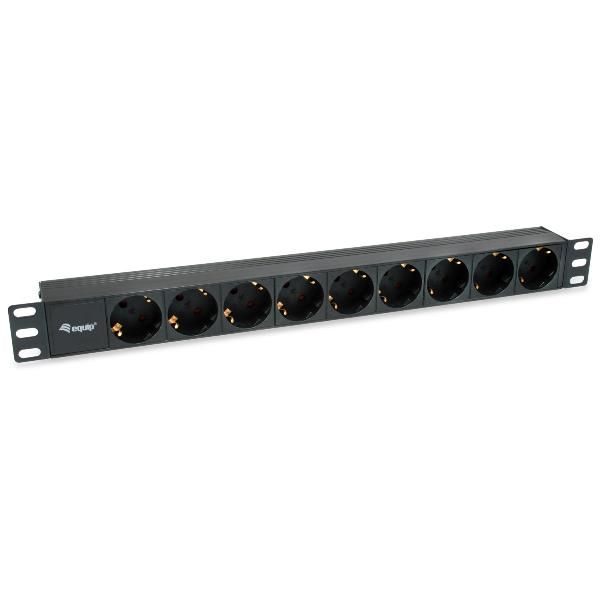 EQUIP POWER STRIP 9BAY CEE7/4 W. 1 8M CAB