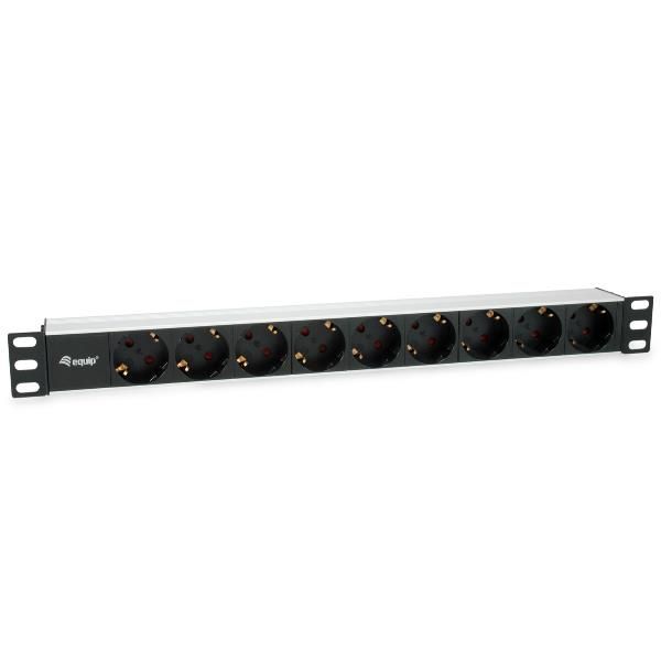 EQUIP POWER STRIP 9BAY CEE7/4 W. 1 8M CAB