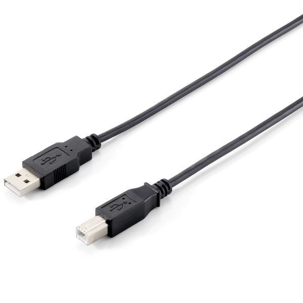 EQUIP USB 2.0 CABLE A->B M/M 5 0M BLACK