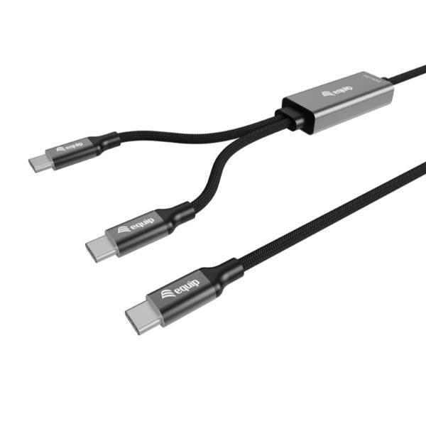 EQUIP USB-C TO C Y-CHARGING CABLE 1.5M PD