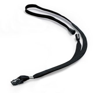 Cordoncino per portabadge - 44 x 1 cm - tessuto - nero - Durable - conf. 10 pez…