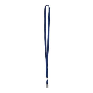 Cordoncino per portabadge - 49 x 1 cm - blu - Lebez - conf. 100 pezzi