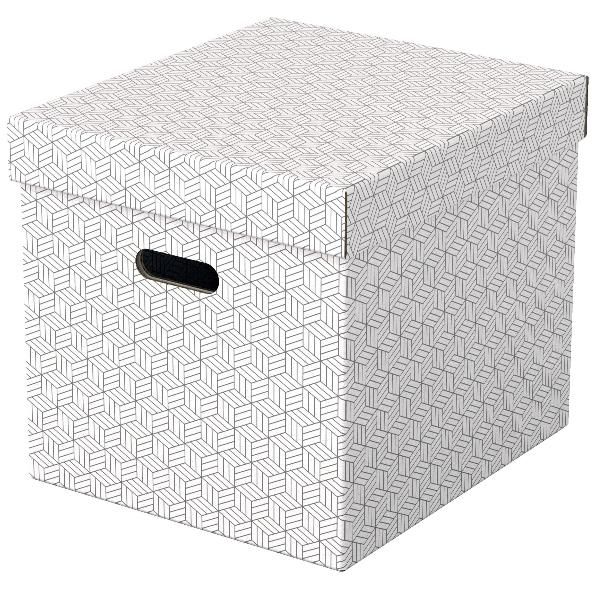 ESSELTE CF3 SCATOLA CARTONE RICICL.CUBO BIA
