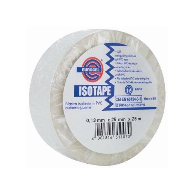EUROCEL NASTRO ADESIVO EURO ISOTAPE IMQ.BIANCO 25x25