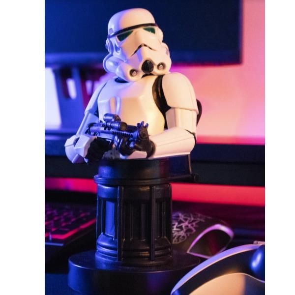 EXQUISITE GAMING CABLE GUY REMNANT STORMTROPPER 20 CM SUPPORTO PER TELEFONO/CON…