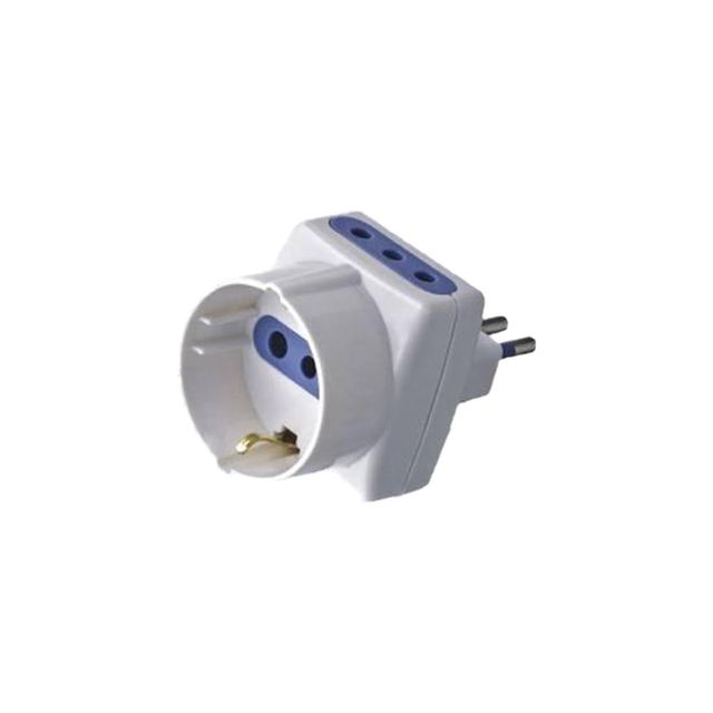 EXTRASTAR ADATTATORE 10A 2 PRESE 10A+1 SCHUKO