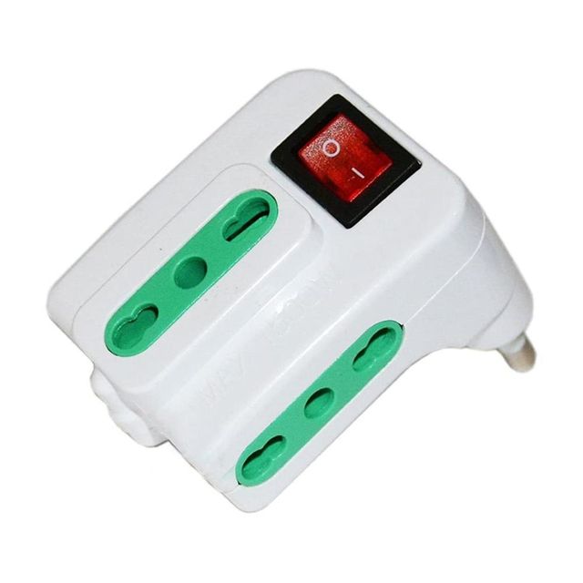 EXTRASTAR ADATTATORE SPINA 10A 3PRESE 10A + SCHUKO