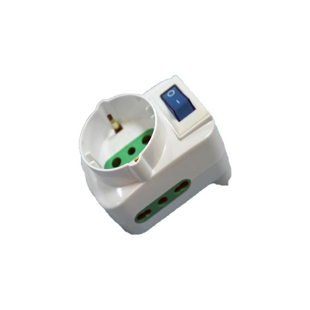 EXTRASTAR ADATTATORE SPINA 16A/2P.2P+T 10/16A BIPASSO+1P