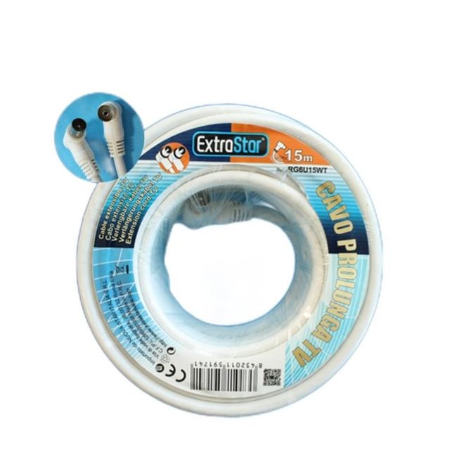EXTRASTAR CAVO PROLUNGA TV 15M