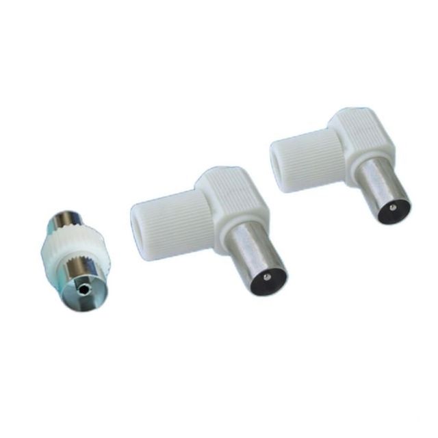 EXTRASTAR CONNETTORE TV CURVO 9.5MM BLISTER 2PZ