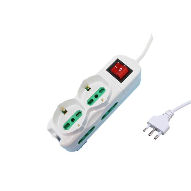 EXTRASTAR MULTIPRESA 4POS.10/16A BIPASSO+2 SCHUKO 250V