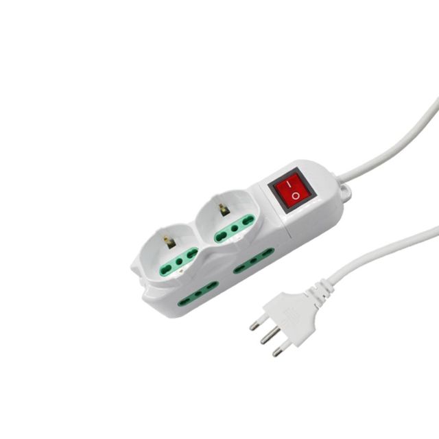 EXTRASTAR MULTIPRESA 4POS.10/16A BIPASSO+2 SCHUKO-5M