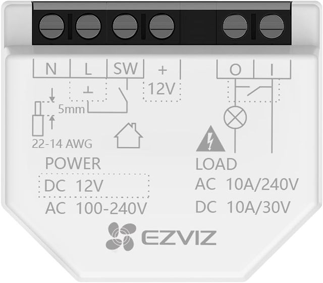 EZVIZ T35WD - RELE' WI-FI 1 CANALE - CONTATTO PULITO - TIMER ED AUTOMAZIONI - C…