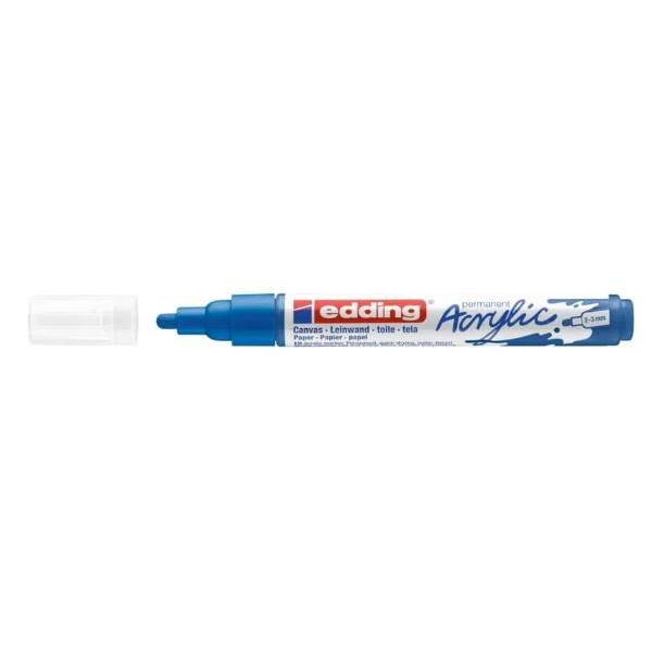 Edding 5300 acrylic marker fine, Blu, Blu, Medio, 2 mm, 3 mm, Inchiostro a base…