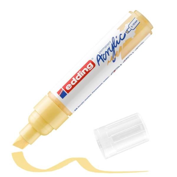 Edding E-5000915, Giallo, Punta smussata, Giallo, 5 mm, 1 cm, Inchiostro a base…