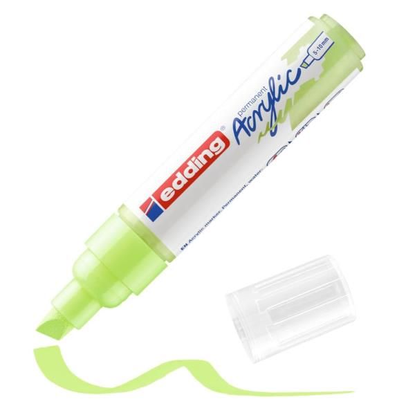 Edding E-5000917, Verde, Punta smussata, Verde, 5 mm, 1 cm, Inchiostro a base d…