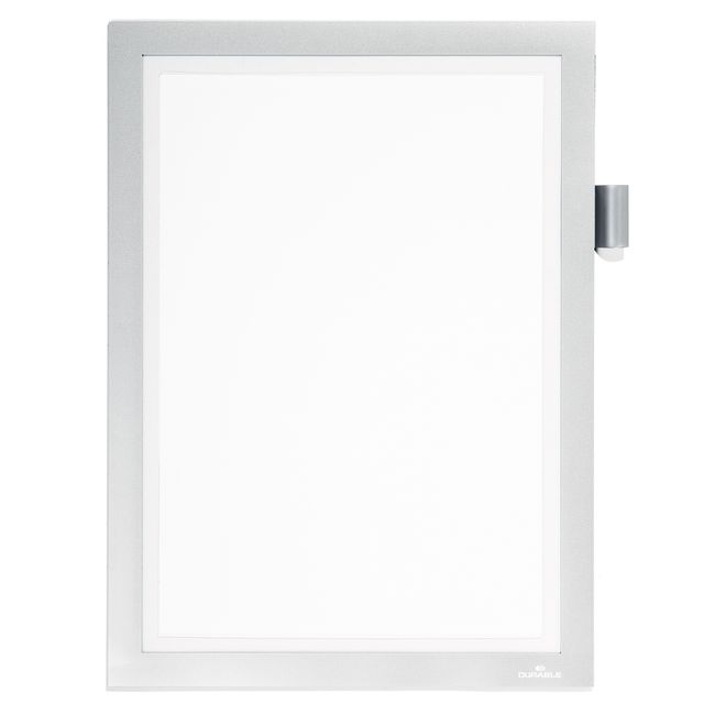 Cornice adesiva Duraframe Note - pannello magnetico - A4 (21 x 29,7 cm) - argen…