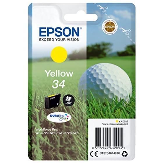 Epson 34 - 4.2 ml - giallo - originale - blister con radiofrequenza / allarme a…