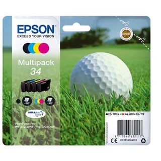 Epson 34 Multipack - Confezione da 4 - nero, giallo, ciano, magenta - originale…