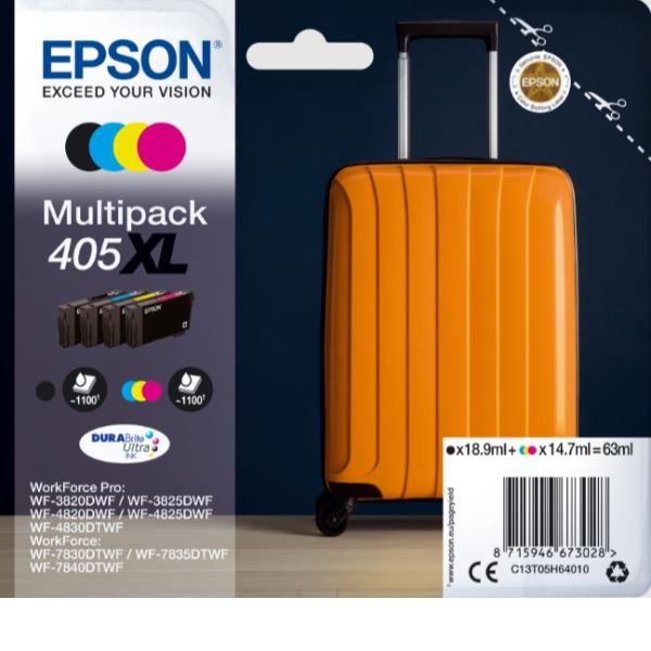 Epson 405XL Multipack - Confezione da 4 - XL - nero, giallo, ciano, magenta - o…