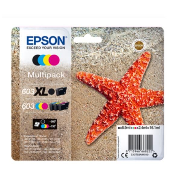 Epson 603 Multipack - Confezione da 4 - nero, giallo, ciano, magenta - original…