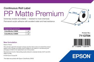 Epson 7113704 etichetta per stampante Bianco Etichetta per stampante autoadesiva