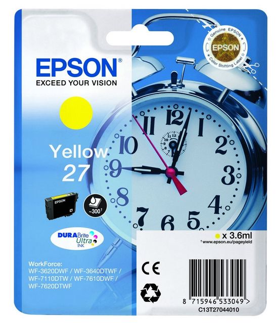 Epson Alarm clock 27 DURABrite Ultra cartuccia d\'inchiostro 1 pz Originale Gia…