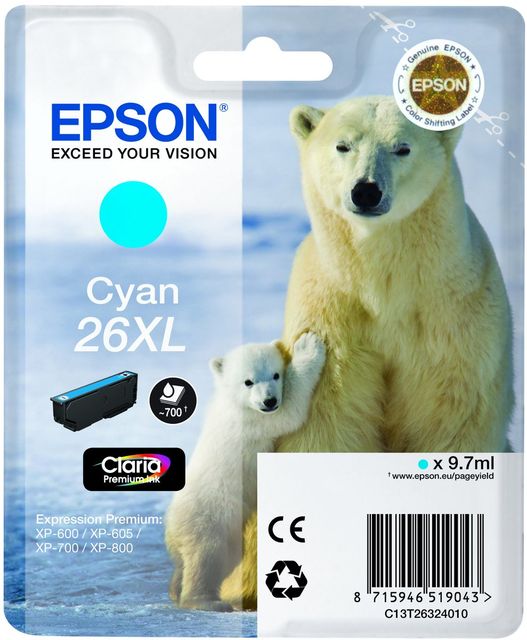 Epson Polar bear Cartuccia Ciano XL