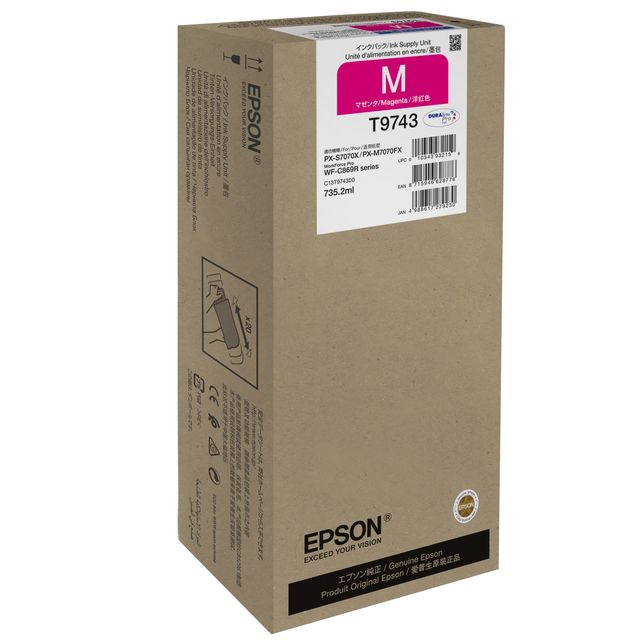Epson T9743 - 735.2 ml - misura XXL - magenta - originale - cartuccia d'inchios…