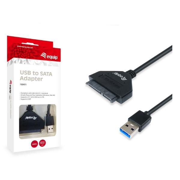 Equip - Storage controller - 2.5" - SATA - 5 Gbit/s - USB 3.0 - nero