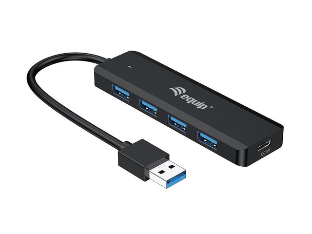 Equip 128959 hub di interfaccia USB 3.2 Gen 1 (3.1 Gen 1) Type-A 5000 Mbit/s Ne…