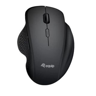 Equip 245121, Mano destra, Ottico, RF senza fili + Bluetooth, 1600 DPI, Nero