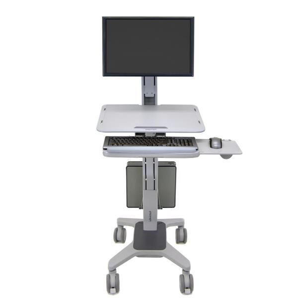 Ergotron WorkFit-C Single LD Sit-Stand Workstation - Carrello - per display LCD…