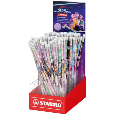 Espositore 80 matite Stabilo KPop Demon Hunters in 6 colorazioni di fusto 4930/…