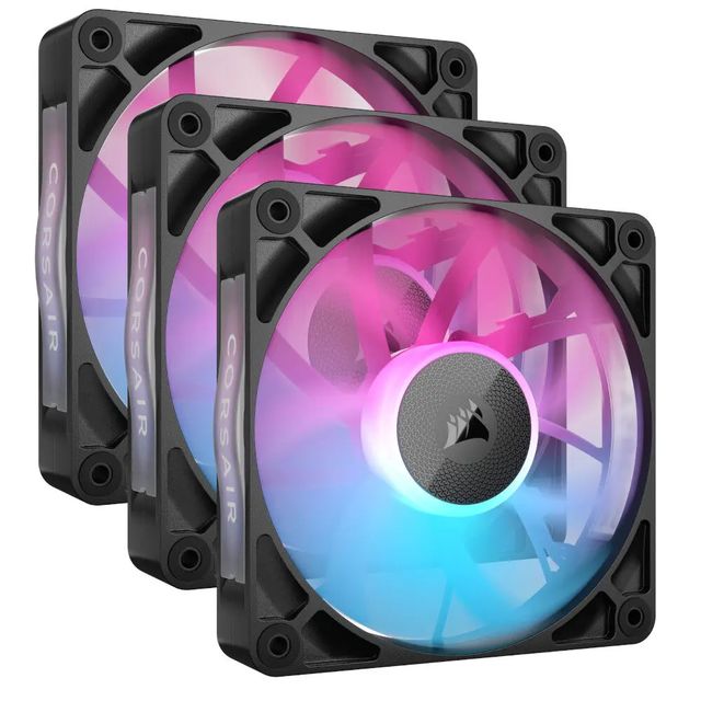 Corsair Starter Kit tre ventole PWM da 120 mm iCUE LINK RX120 RGB