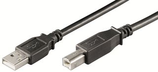 Ewent EC1005 cavo USB 3 m USB 2.0 USB A USB B Nero