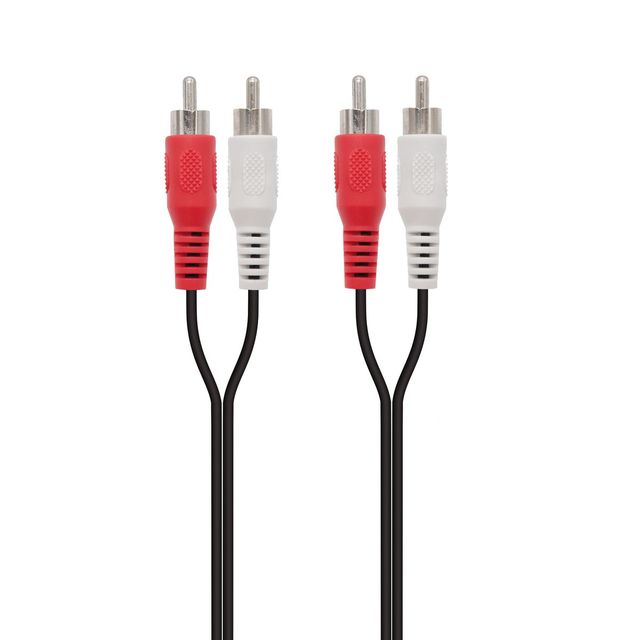 Ewent EC1600 cavo audio 0,5 m 2 x RCA Nero