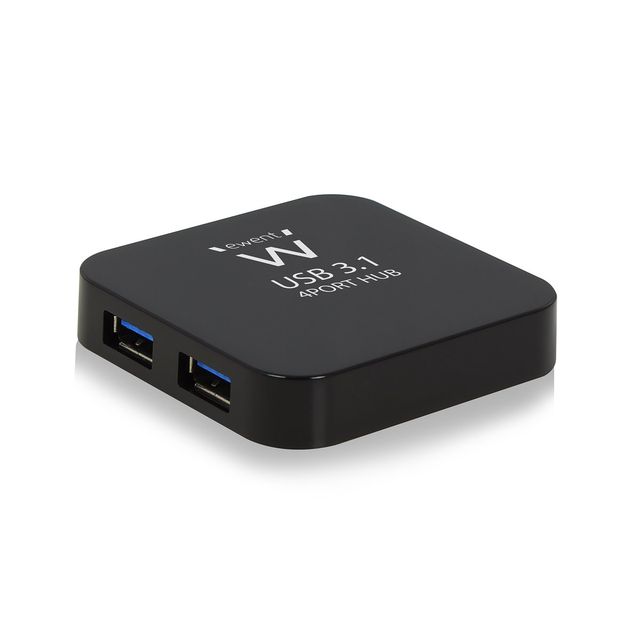 Ewent EW1134 hub di interfaccia USB 3.2 Gen 2 (3.1 Gen 2) Type-A 5000 Mbit/s Ne…