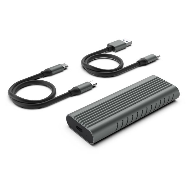 Ewent EW7025 contenitore di unitÃ  di archiviazione Box esterno SSD Grigio M.2