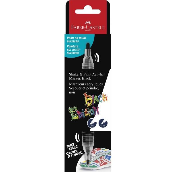 FABER CASTELL BLACK ED. SHAKE PAINT 1X NERO