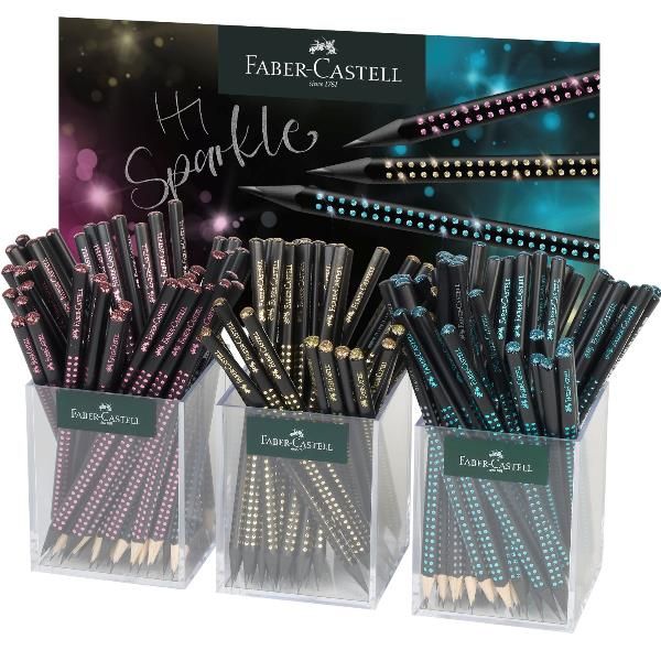 FABER CASTELL ESP 144 MAT. GRAFITE SPARKLE 3 COL.