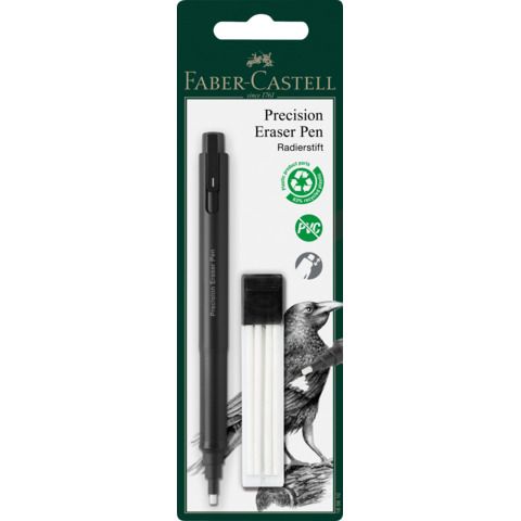 FABER CASTELL GOMMA PRECISIONE + 4 GOMME RICAMBIO