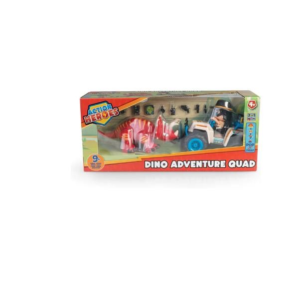 FAMOSA DINO ADVENTURE QUAD PLAYSET CON TRICERATOPO