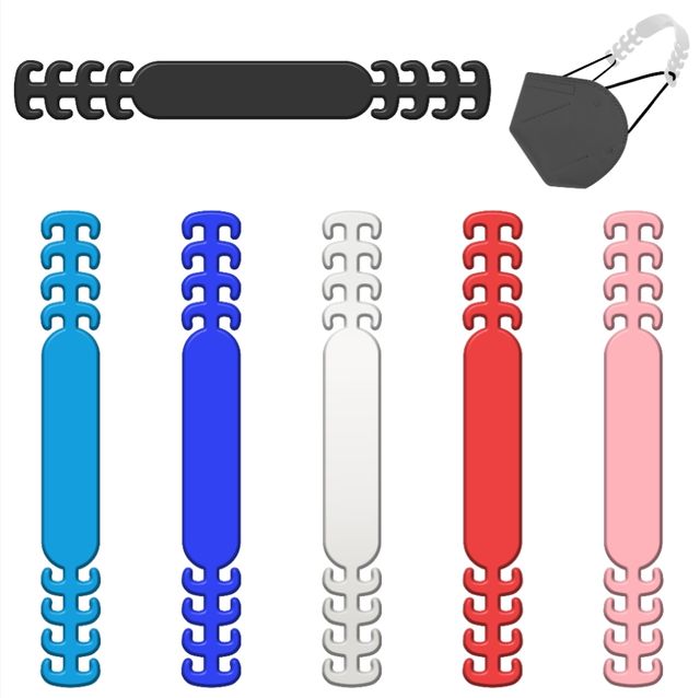 FASCETTE GANCI PER MASCHERINA CONF 6 PEZZI COLORATO