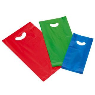 FAVORIT BUSTE CON MANICO IN LASTICA 55X32 CM COLORI ASSORTITI CONF 125 Pz.