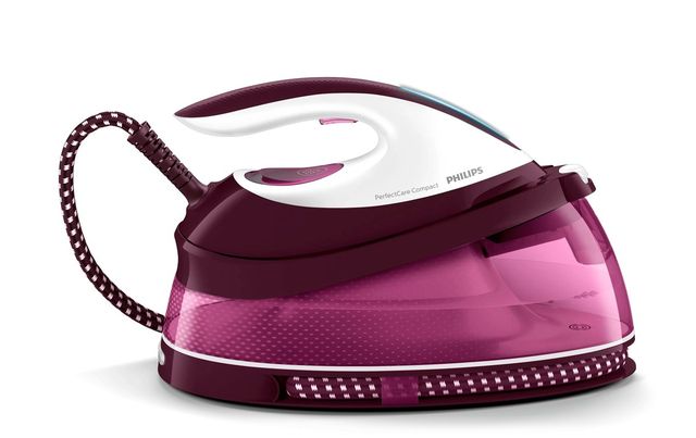 FERRO DA STIRO CON CALDAIA PERFECTCARE COMPACT GC7842/40 BIANCO/PORPORA